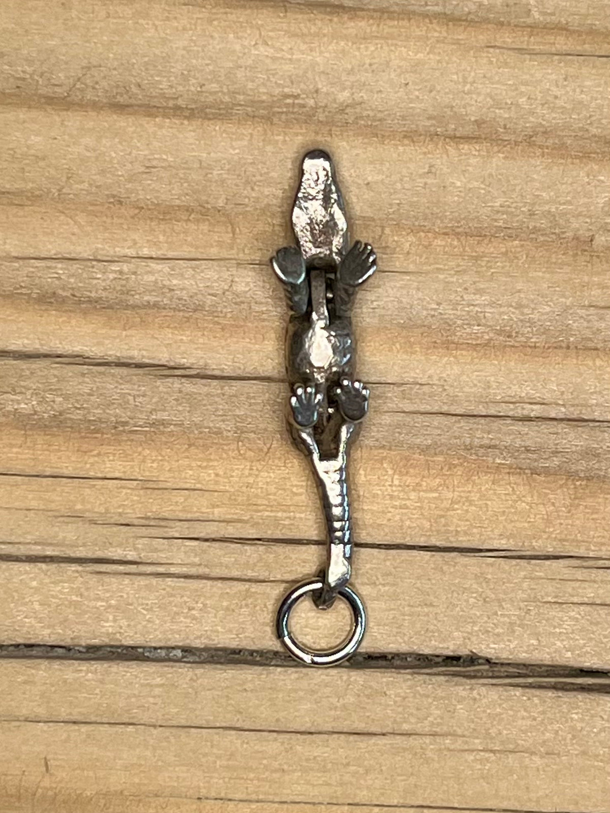 Articulated Crocodile 925 Sterling Silver Pendant
