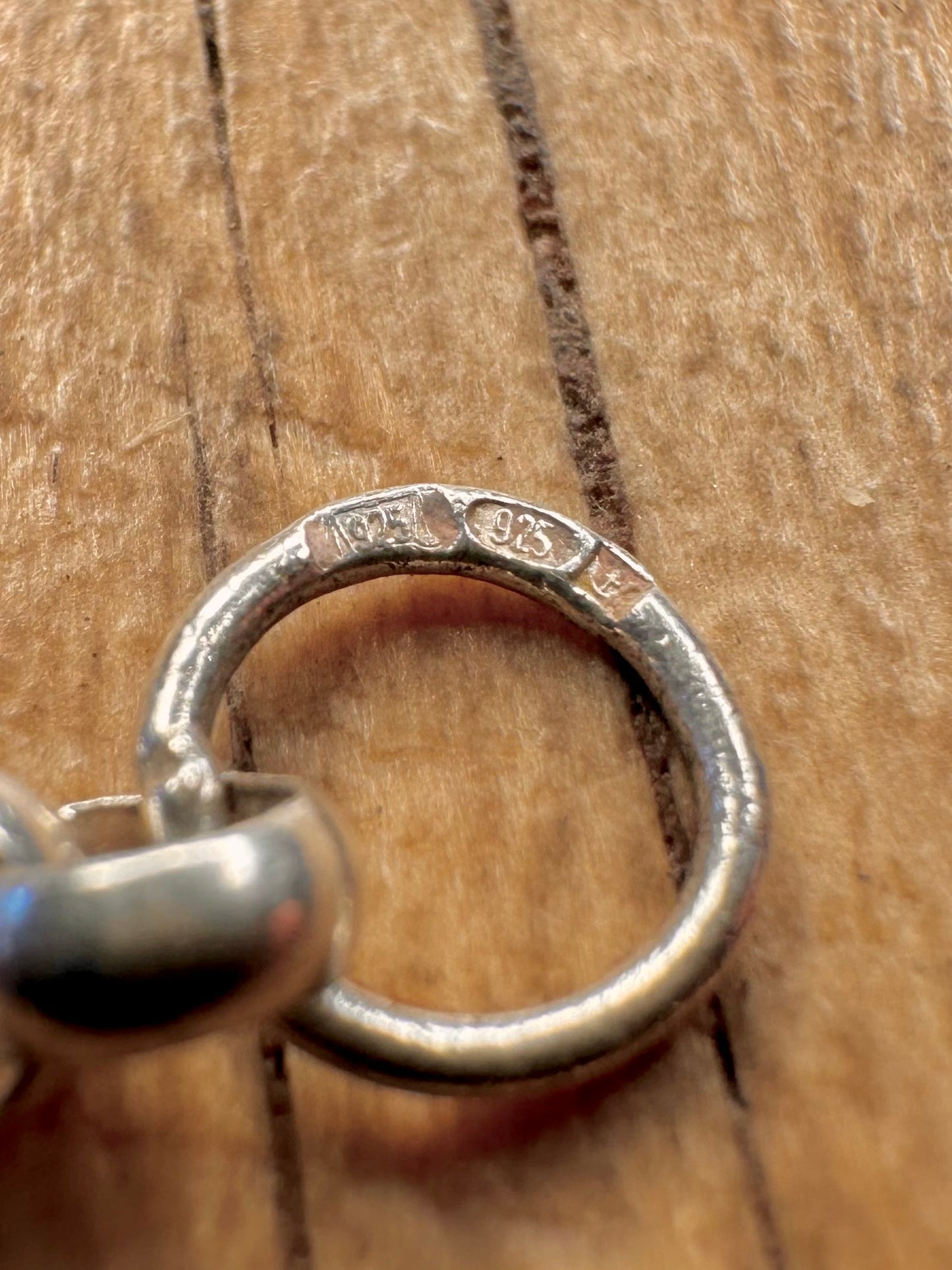 Vintage Albert Clasp Belcher T Bar 925 Sterling Silver 18 inch Necklace