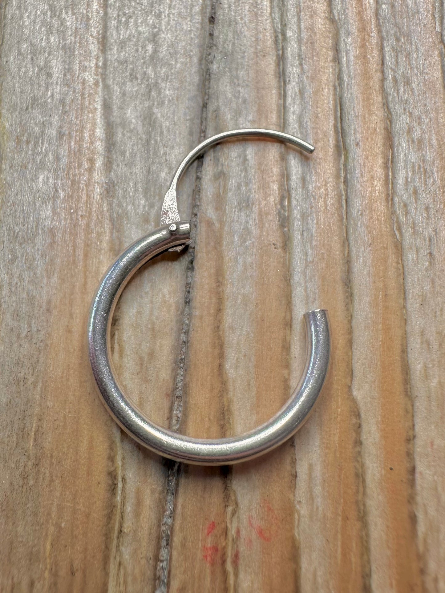 Vintage Hoops 925 Sterling Silver Earrings