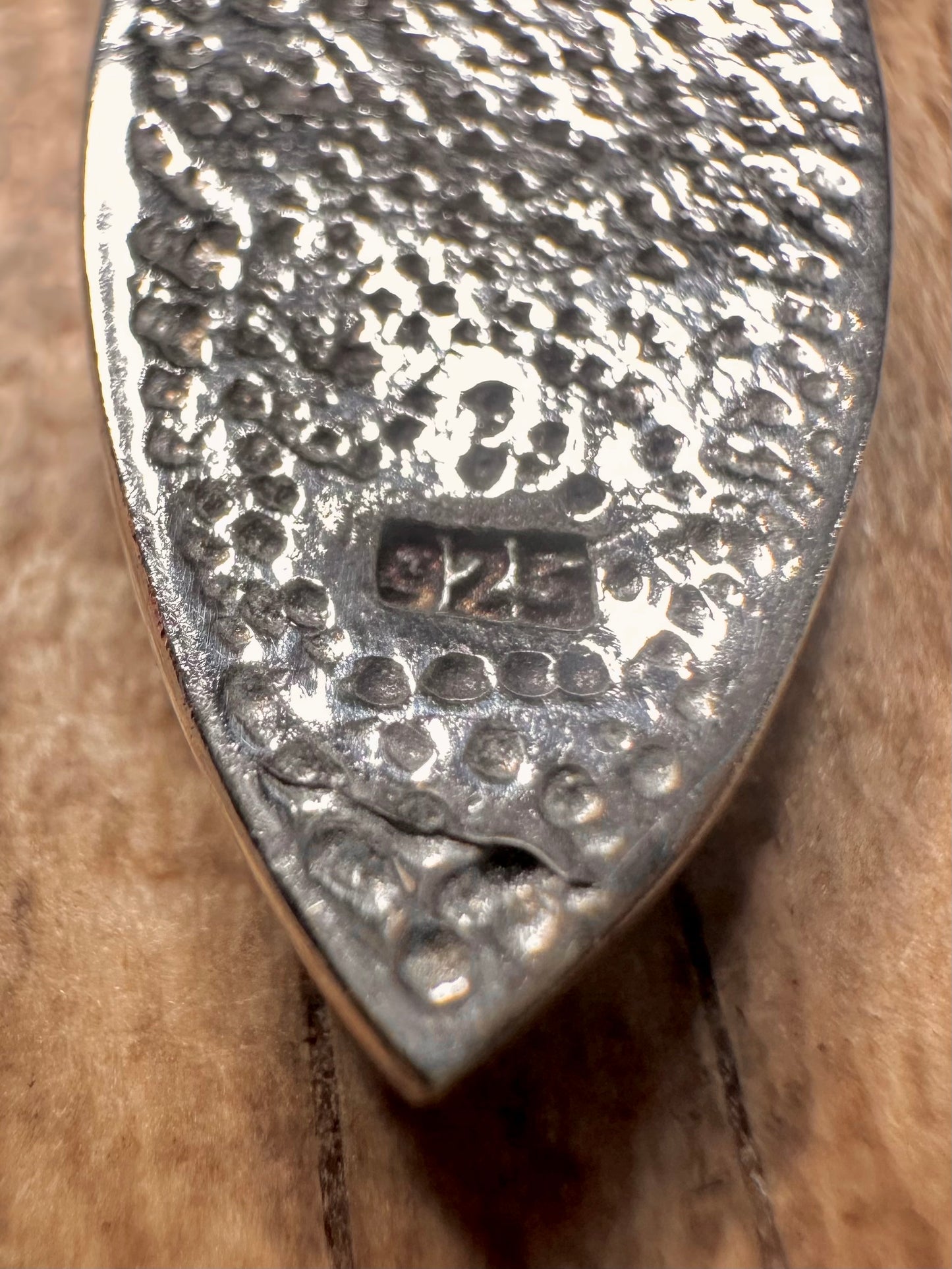 Abstract Abalone 925 Sterling Silver Pendant