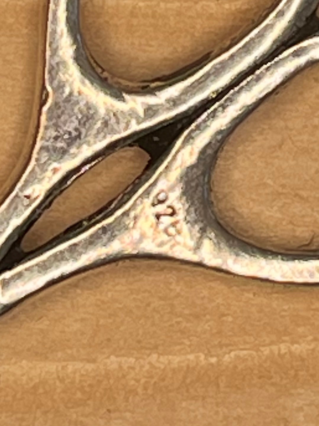 Large Scissors 925 Sterling Silver Pendant