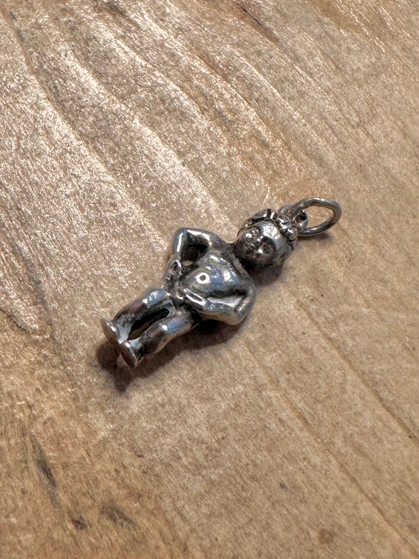Vintage Manneken Pis Boy 925 Silver Charm Pendant