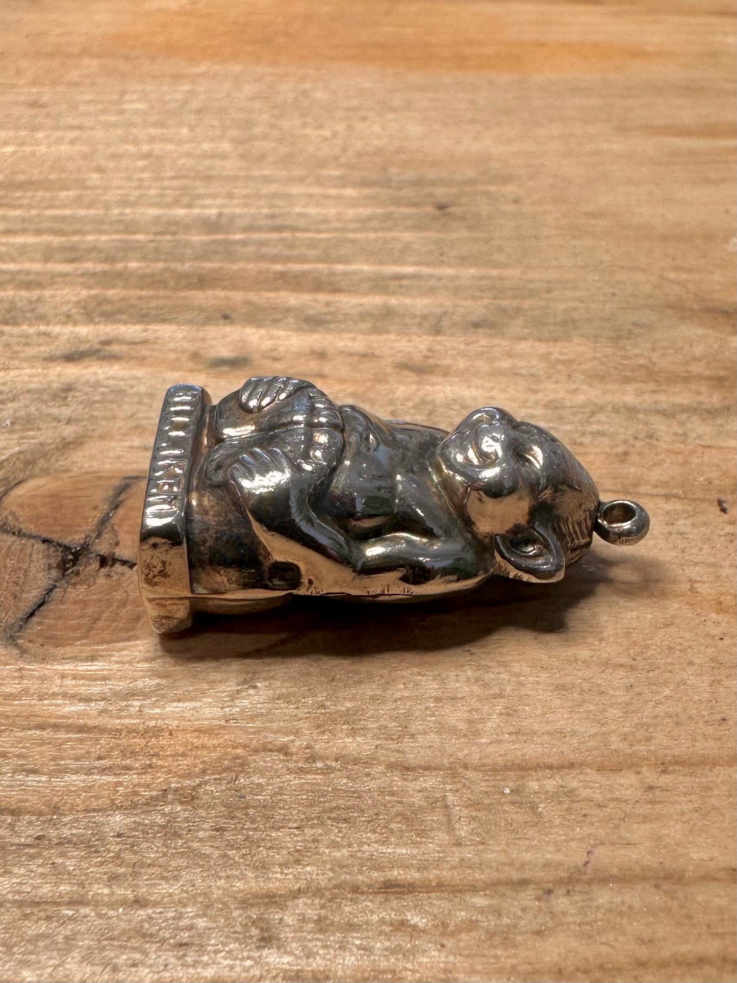 Vintage 1909 Billiken Good Luck 925 Silver Hallmarked Pendant