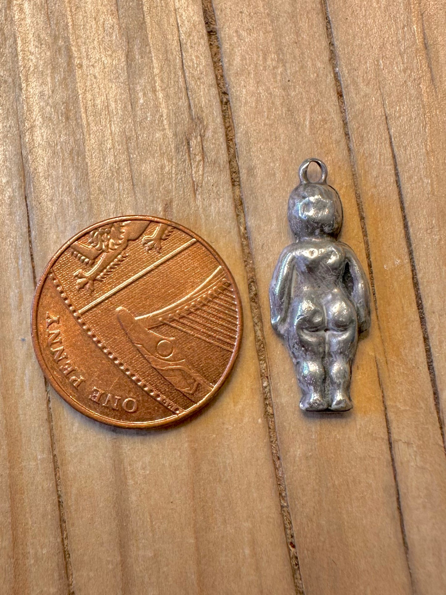 Vintage Manneken Pis Statue 925 Silver Pendant
