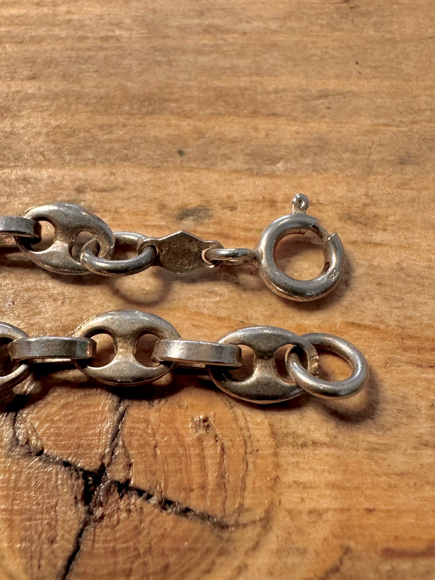 Vintage Mariner Link 925 Silver 20 inch Necklace