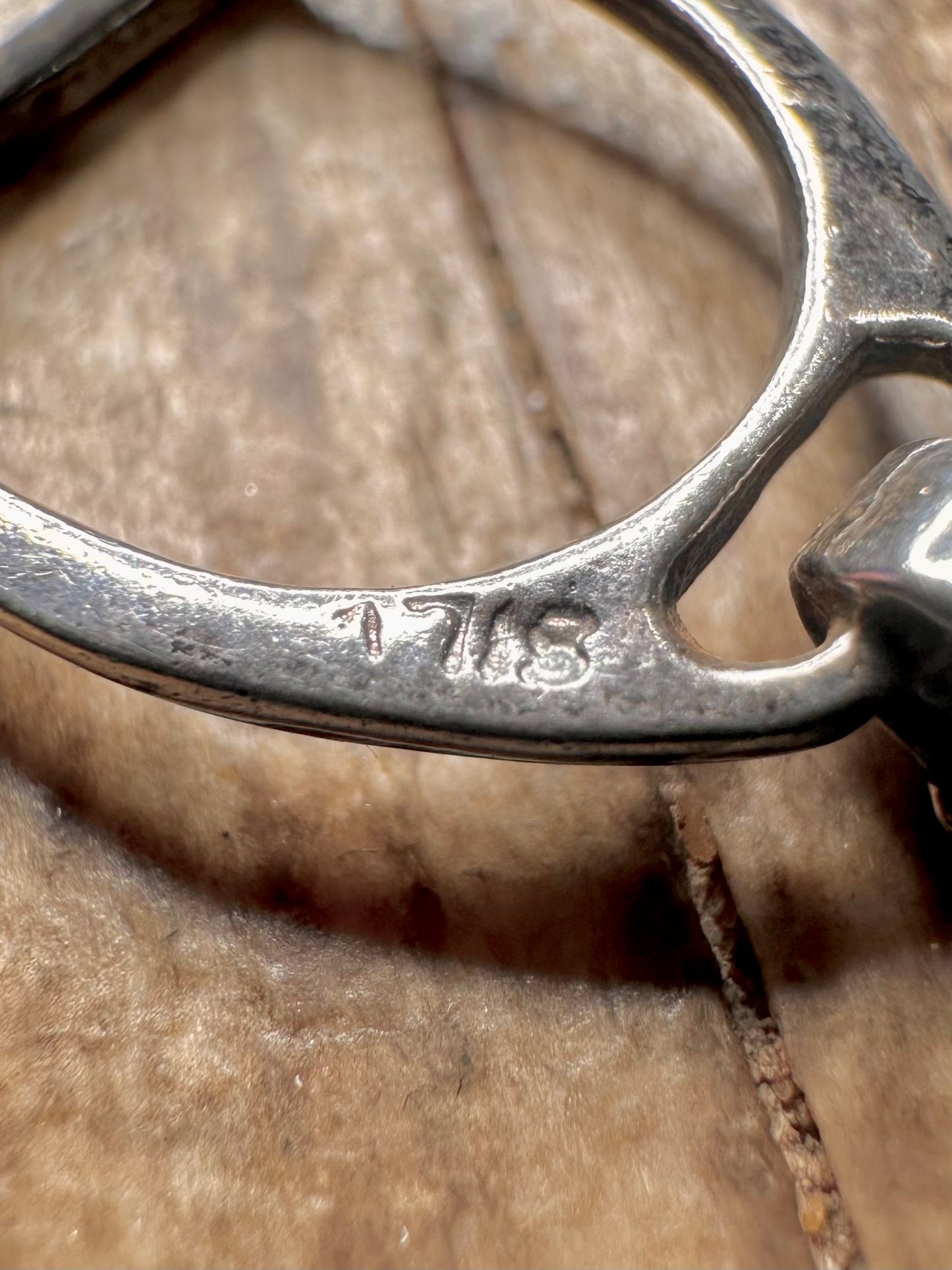 Vintage Stirrup Buckle 925 Sterling Silver Pendant