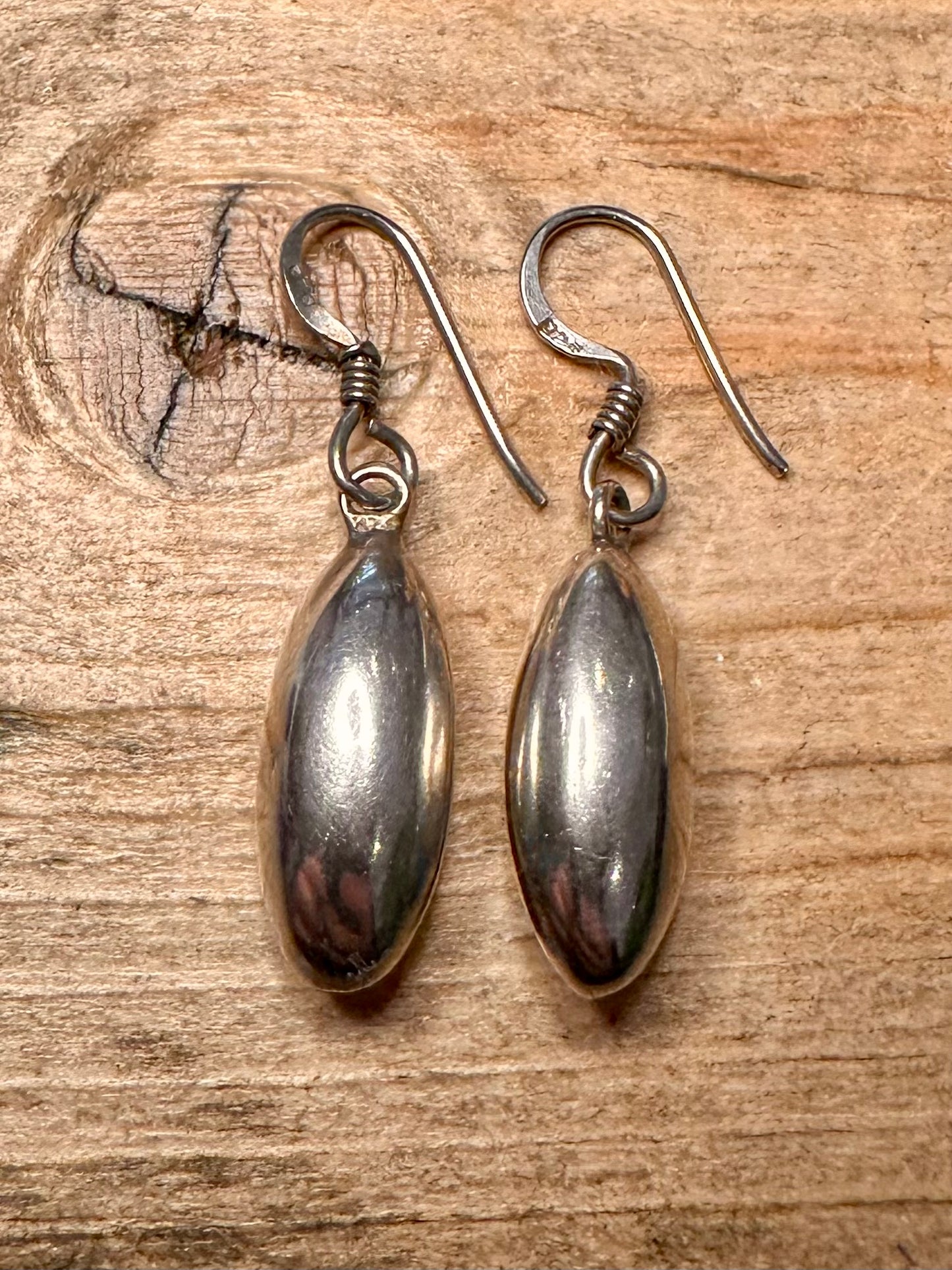 Modern Dangle 925 Silver Earrings