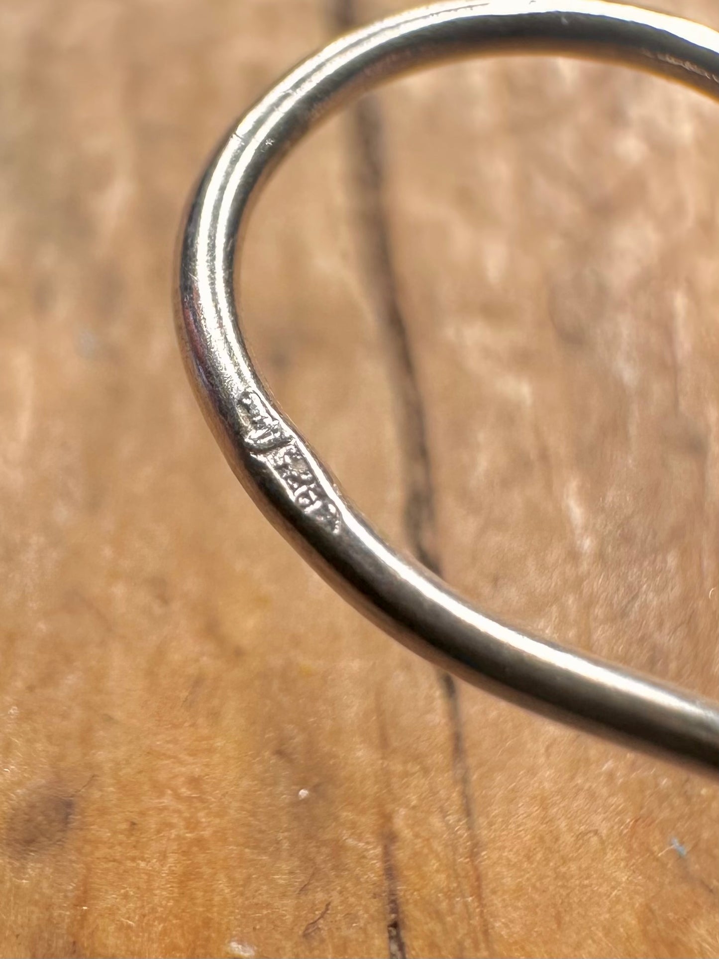 Modernist Oval Cut Cubic Zirconia 925 Sterling Silver Earrings