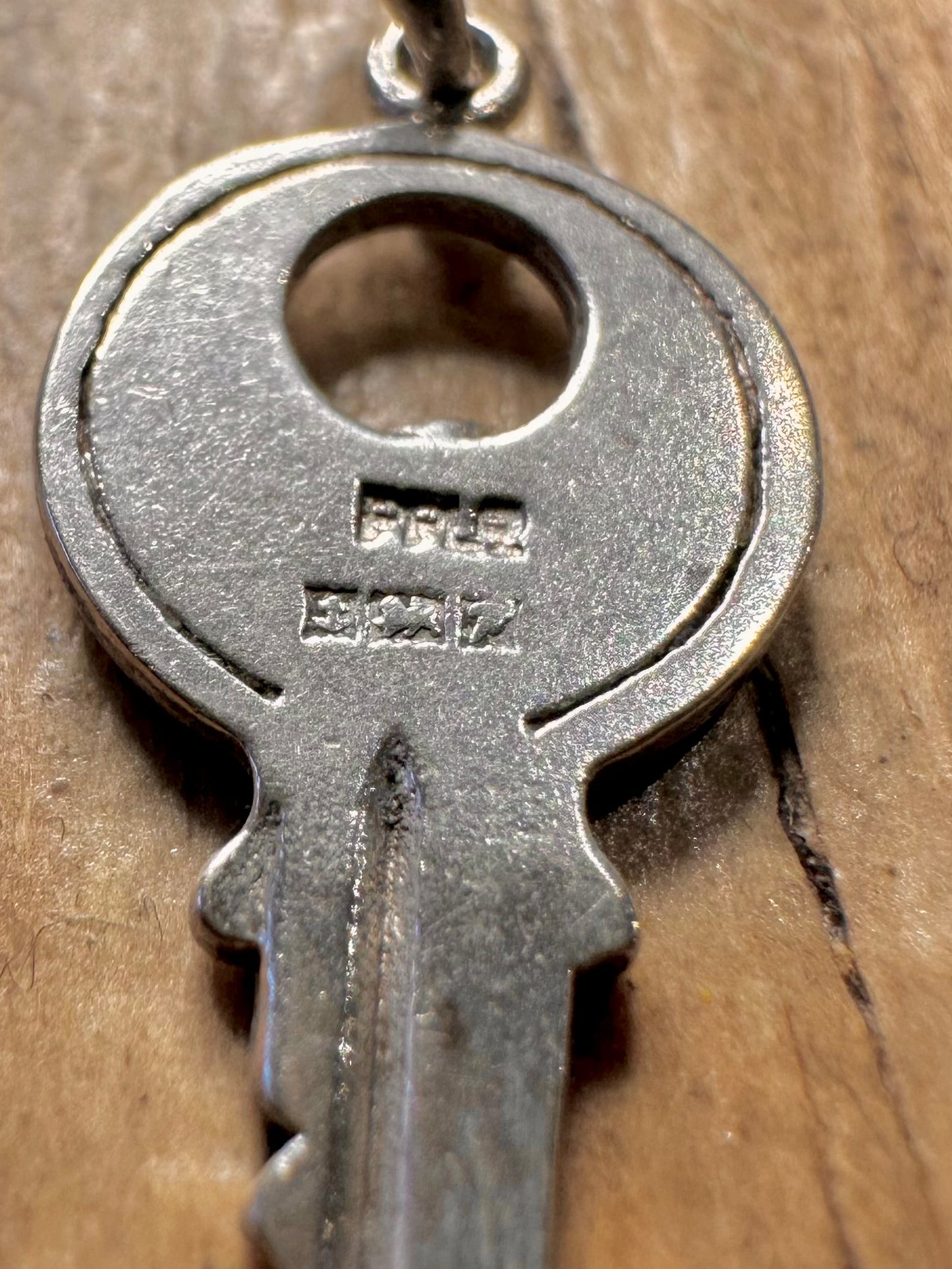 Vintage 1964 Yale Key 925 Sterling Silver Hallmarked Charm Pendant