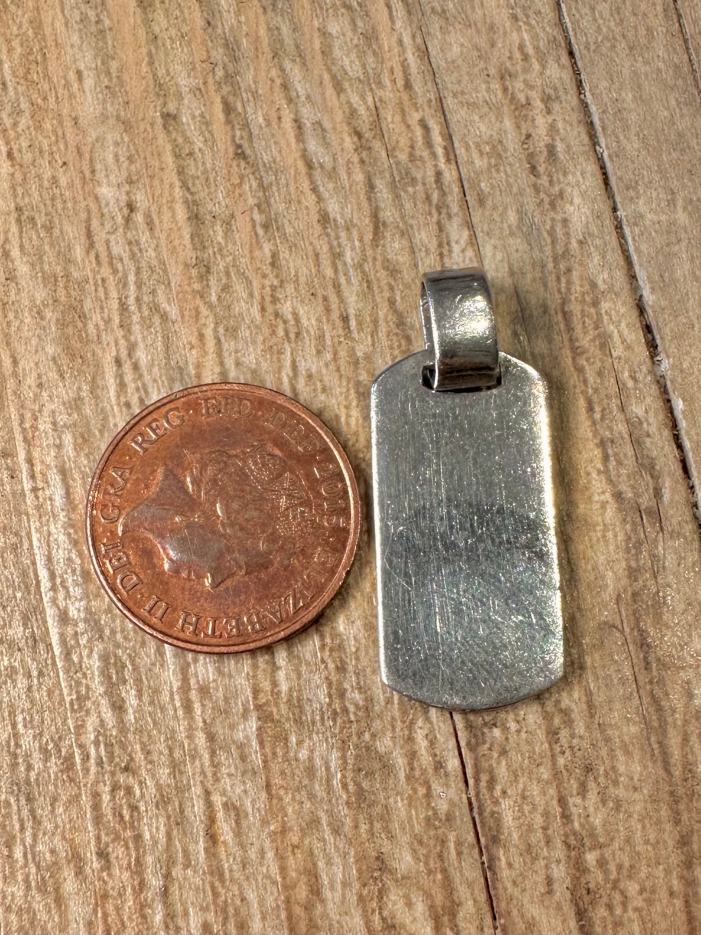 Vintage Hundemarke 925 Sterling Silber Anhänger