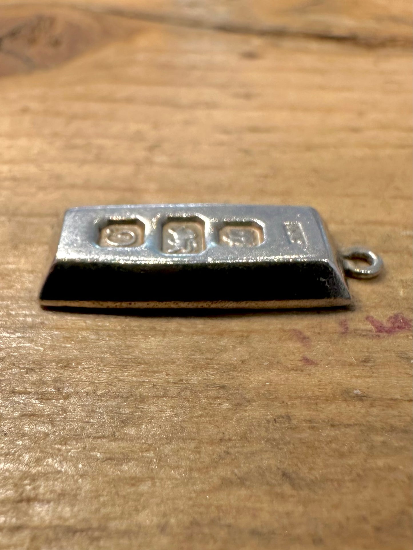 Vintage 1978 IJL Maker Ingot 925 Silver Pendant