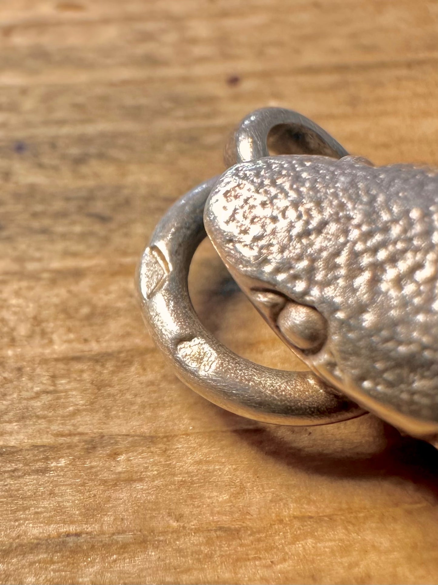 Vintage Solid Shark 925 Silver Pendant