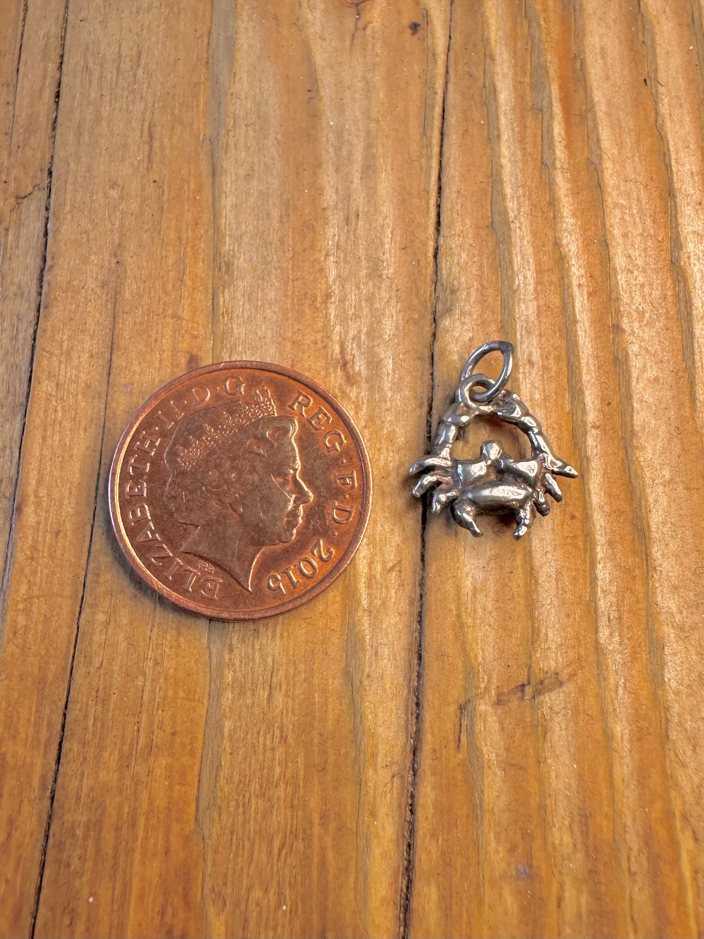 Crab 925 Sterling Silver Charm Pendant