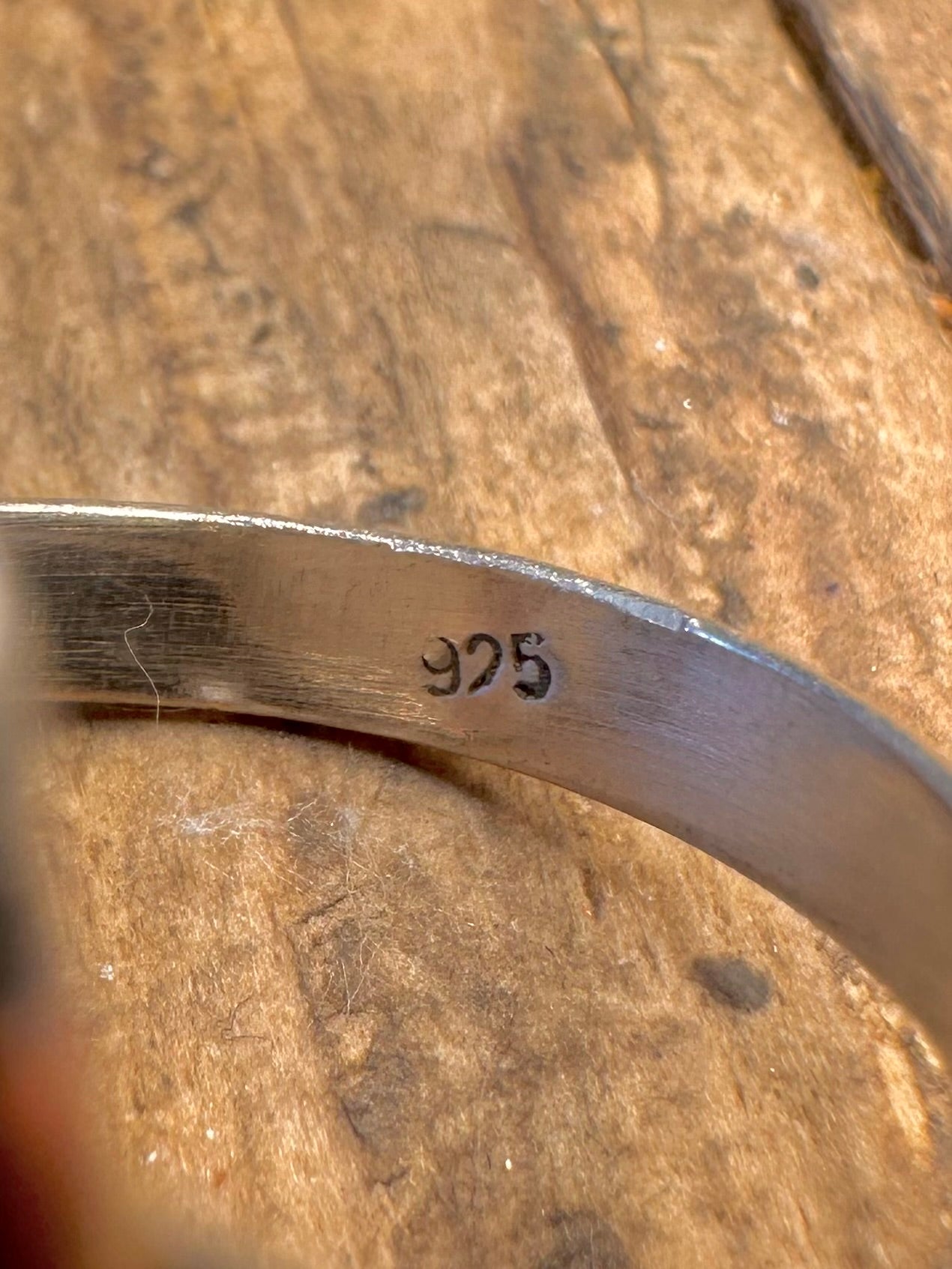 Citrin Kristall 925 Sterling Silber Ring Größe Q1/2