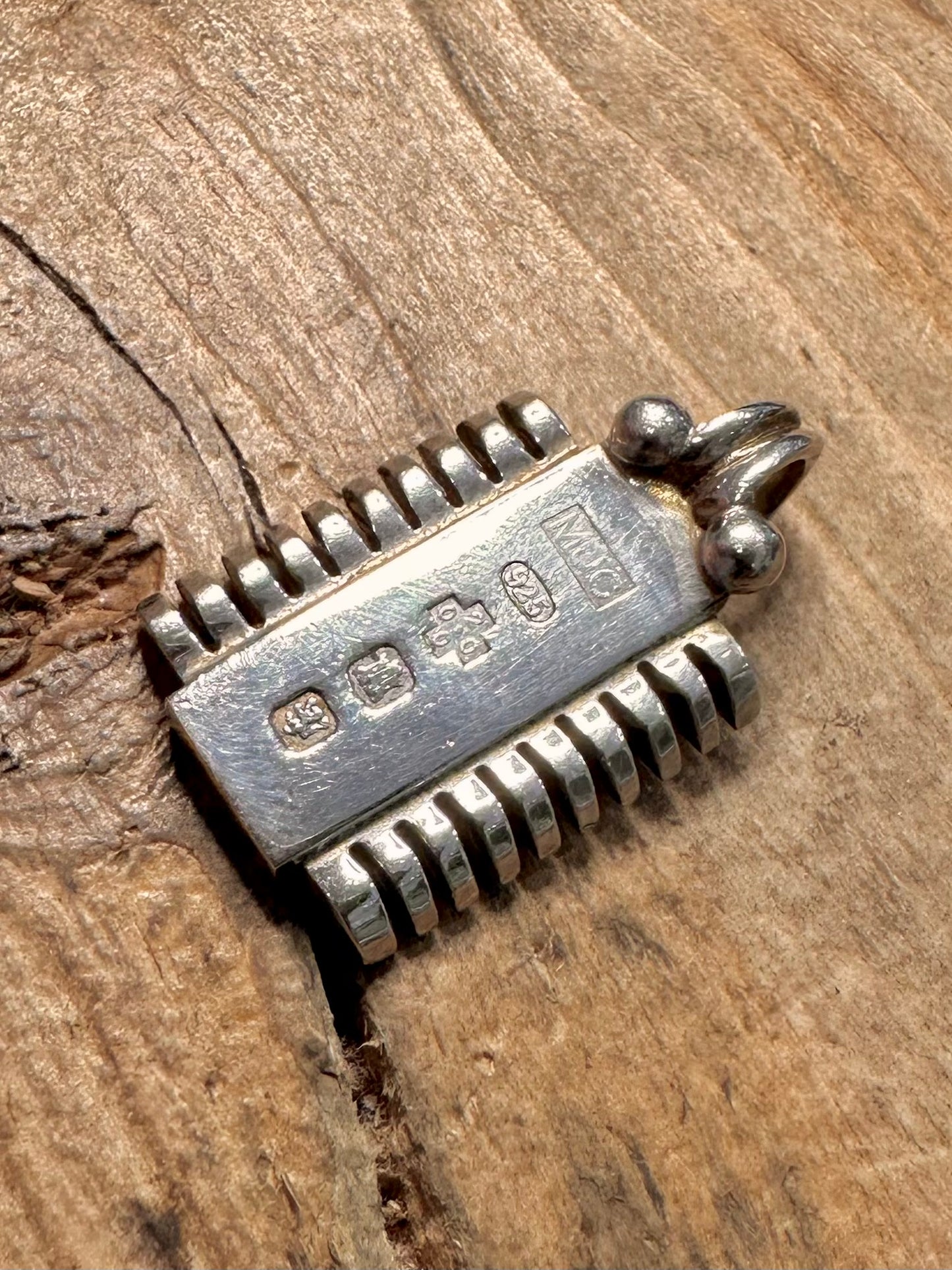 Vintage 2000 Unique Edinburgh Ingot 925 Silver Pendant