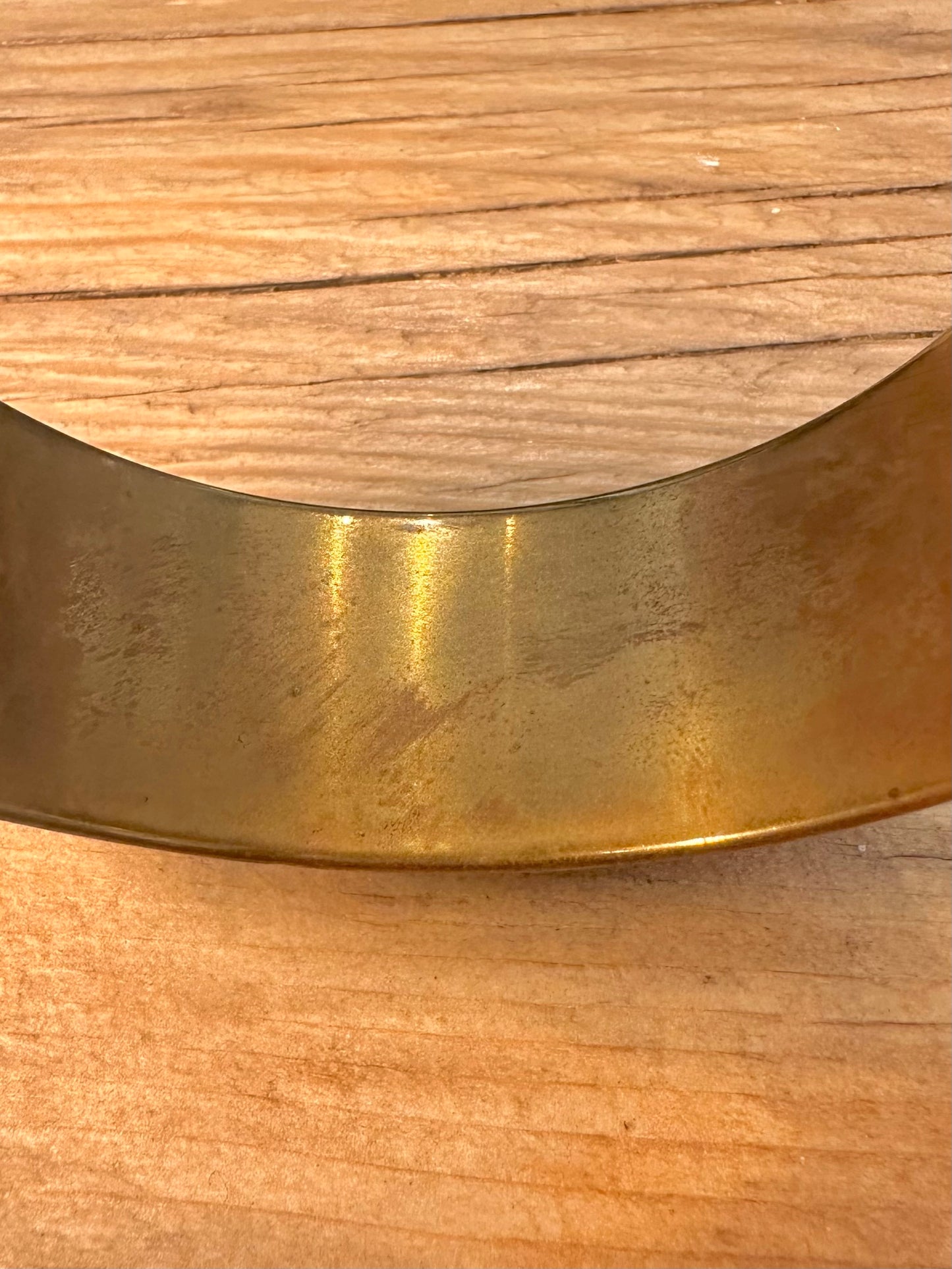 Vintage Mosaic Multi Coloured Brass Bangle