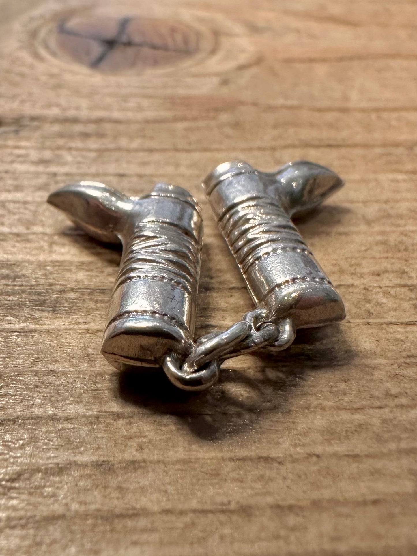 Vintage Pair of Boots 925 Silver Charm Pendant