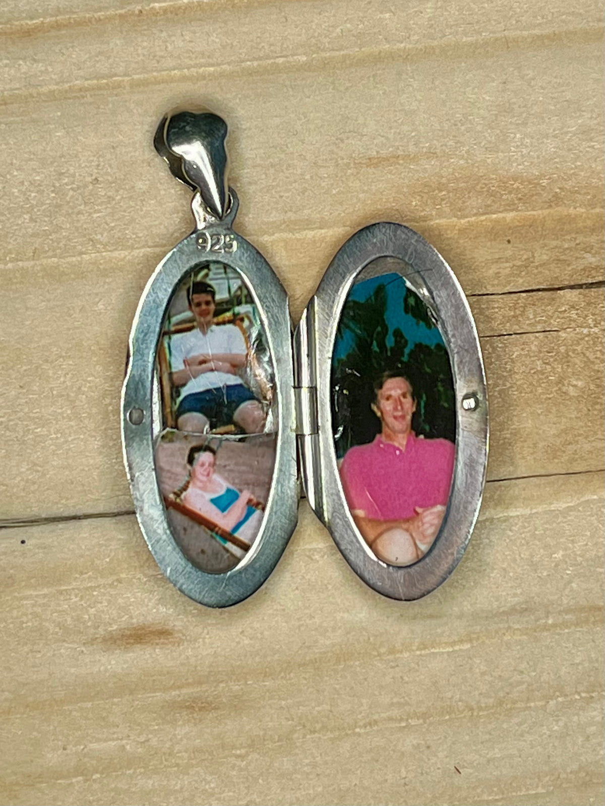 Oval Picture Locket 925 Sterling Silver Pendant