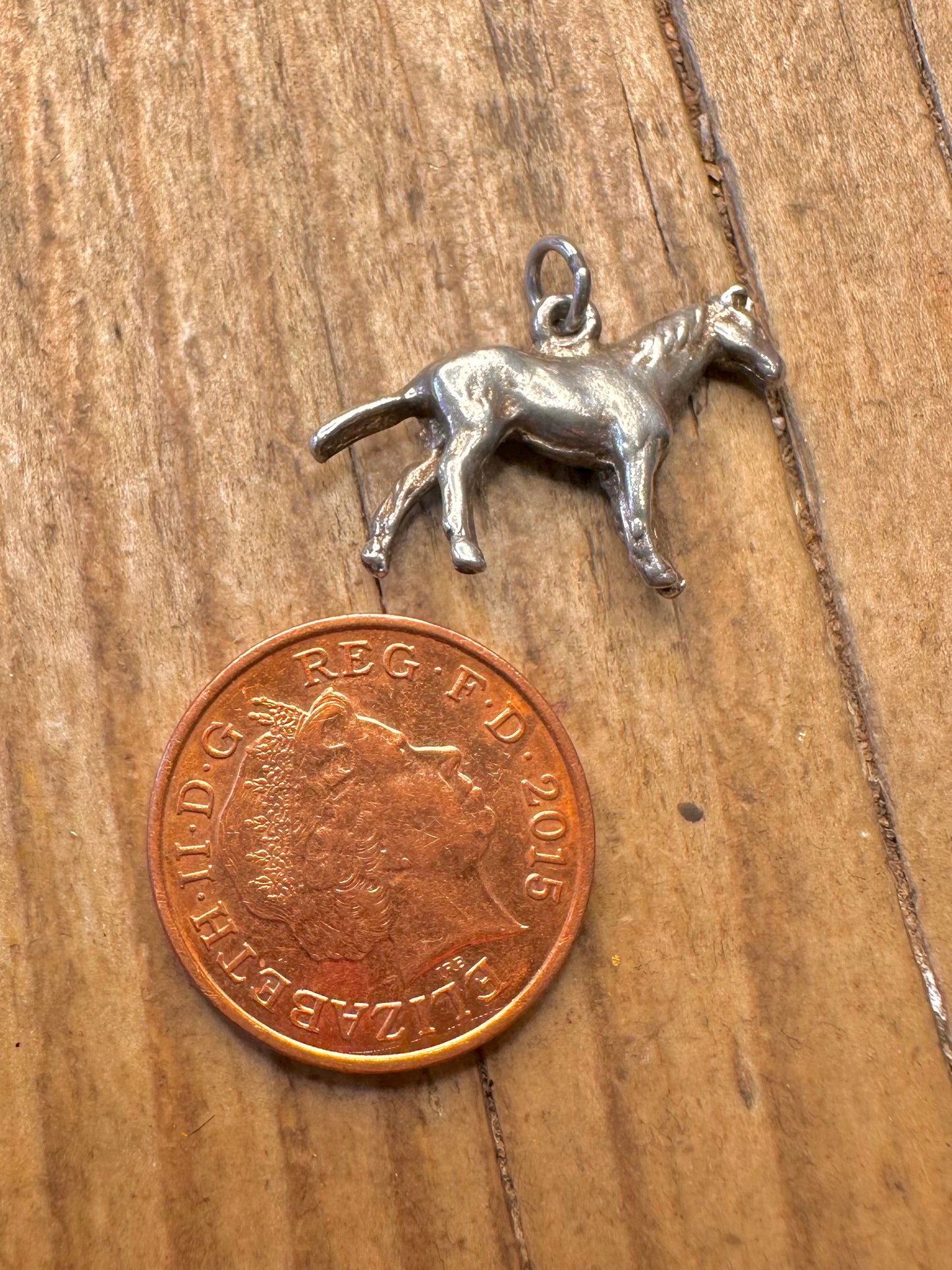 Pferde-Charm-Anhänger aus 925er Sterlingsilber