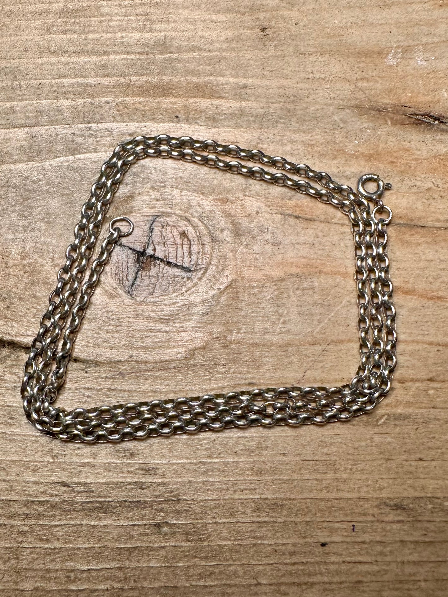 Vintage Belcher Chain 925 Silver 20 inch Necklace