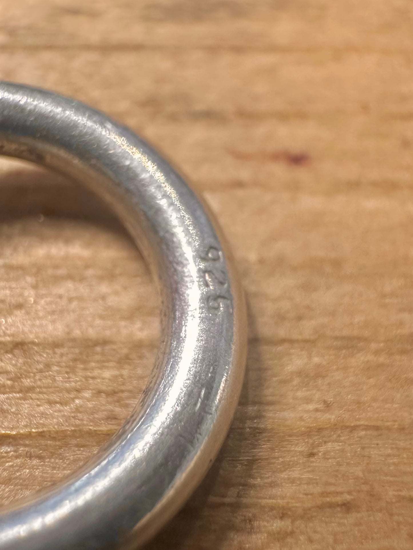 Modern Circle Link T Bar 925 Silver 7.2 inch Bracelet