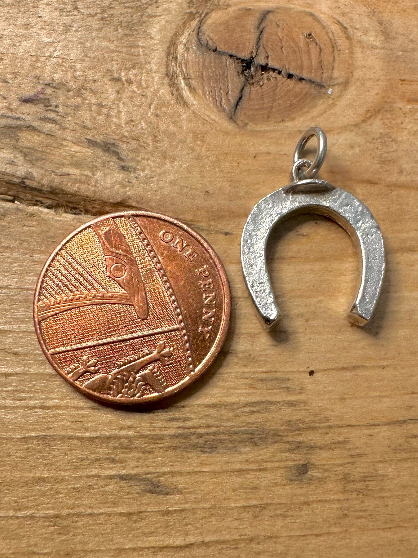 Vintage Horseshoe 925 Silver Pendant