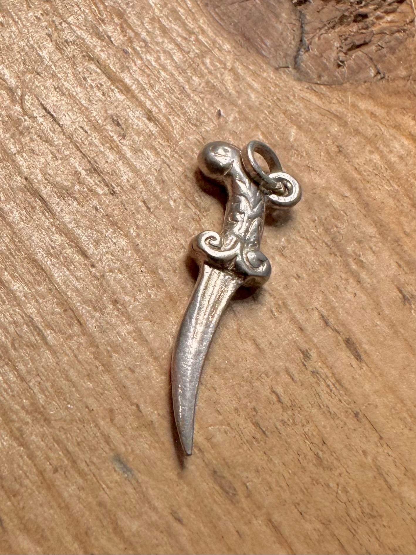 Vintage Dagger 925 Silver Pendant