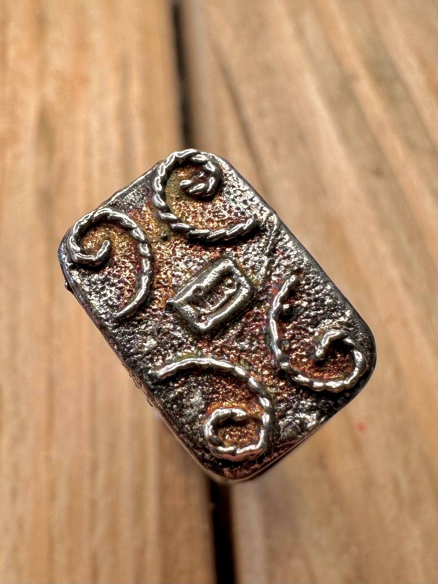 Vintage Nuvo Ship in Bottle Red Stone 925 Sterling Silver Charm Pendant