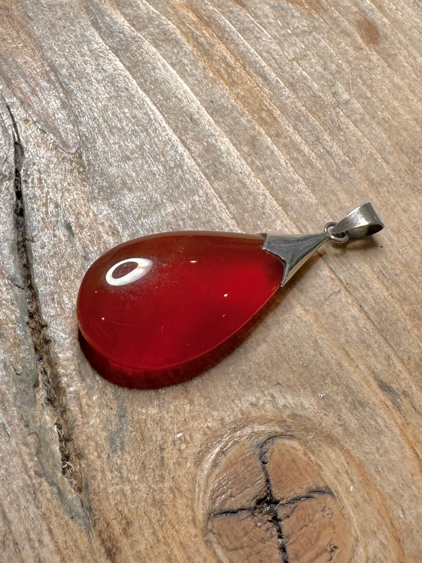 Vintage Banded Agate 925 Silver Pendant