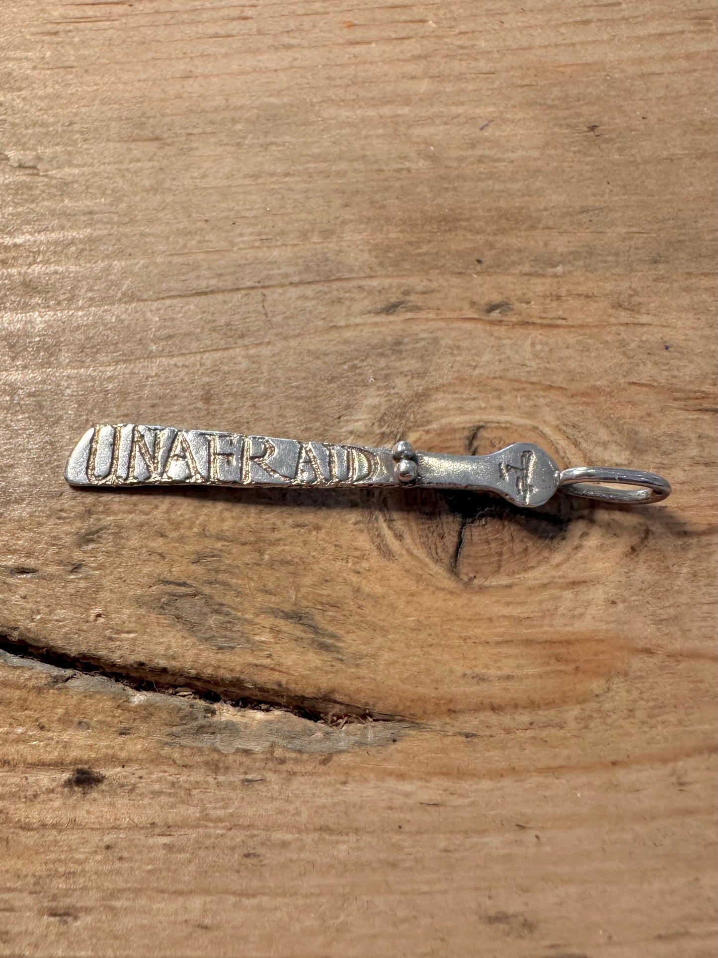 Vintage Diana Porter UNAFRAID Sibyl 925 Silver Pendant
