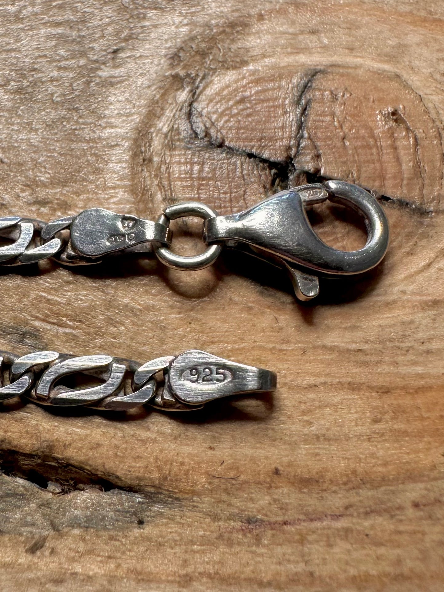 Vintage Unique Link 925 Silver 23.5 inch Necklace