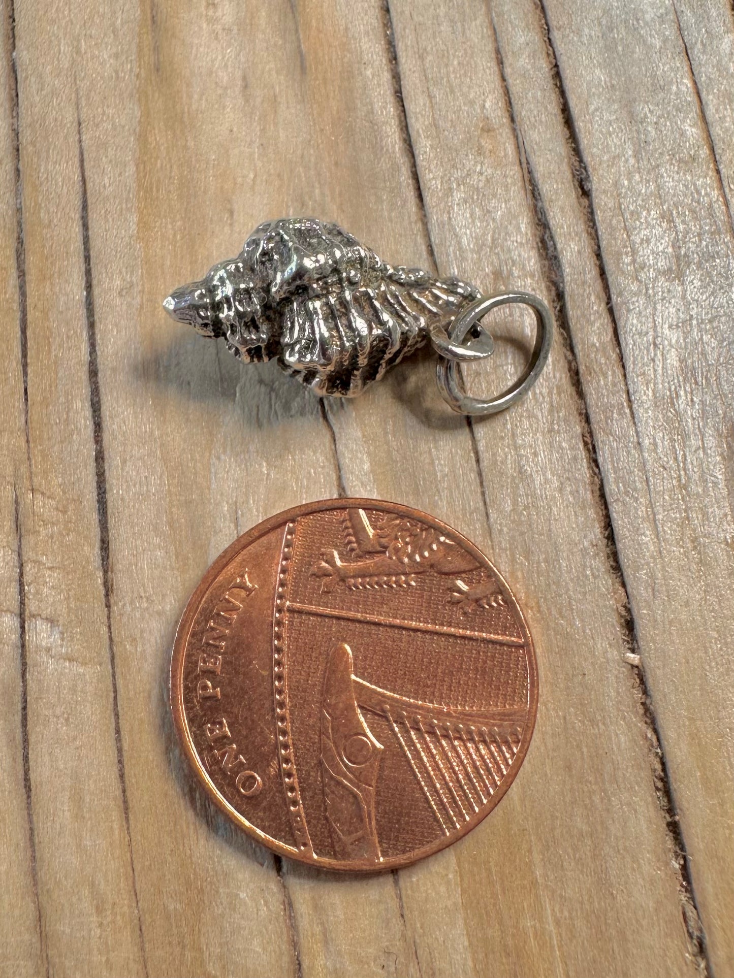 Vintage Shell 925 Silver Pendant