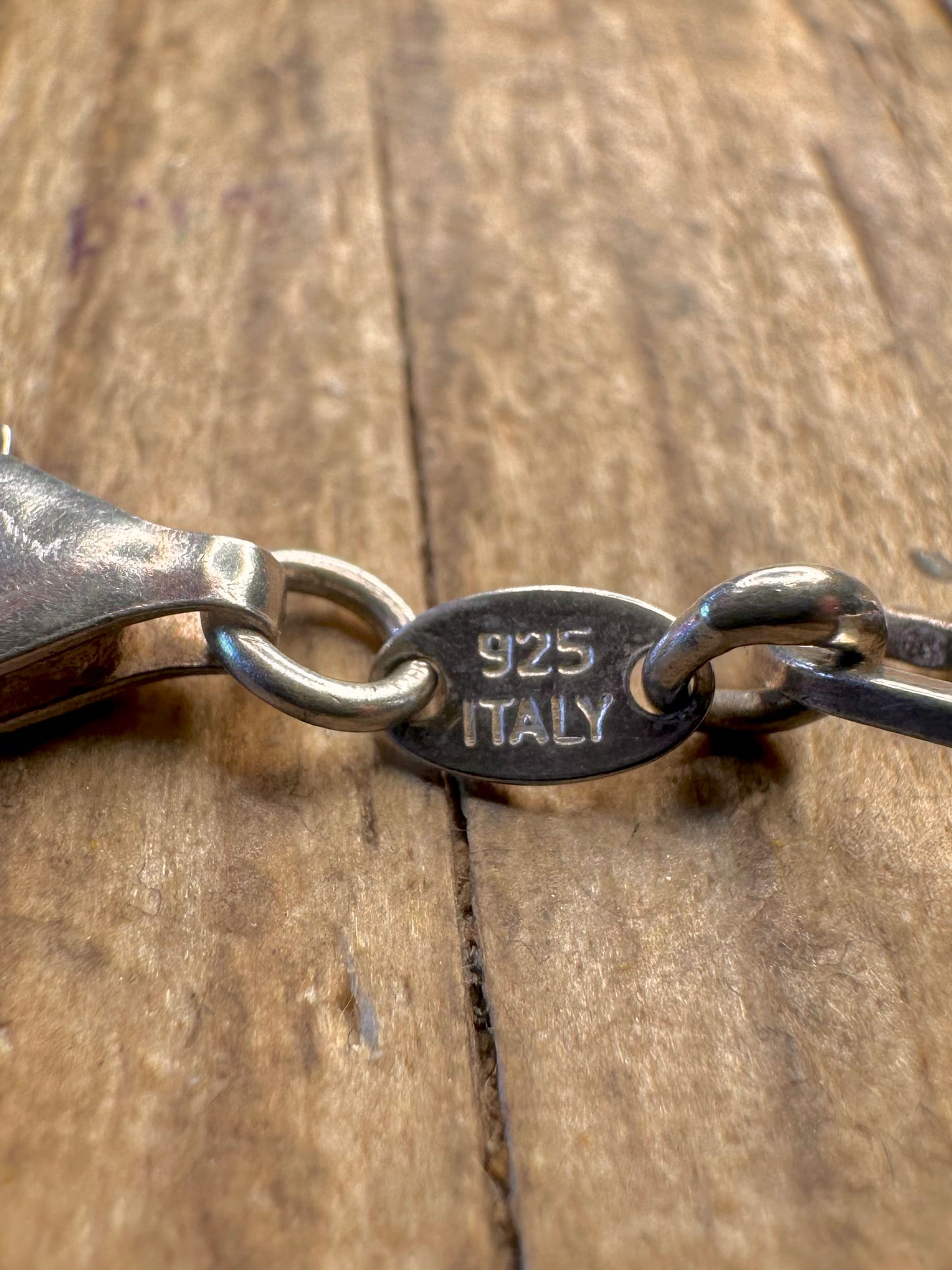 Heart Link Italian 925 Sterling Silver 7 inch Bracelet