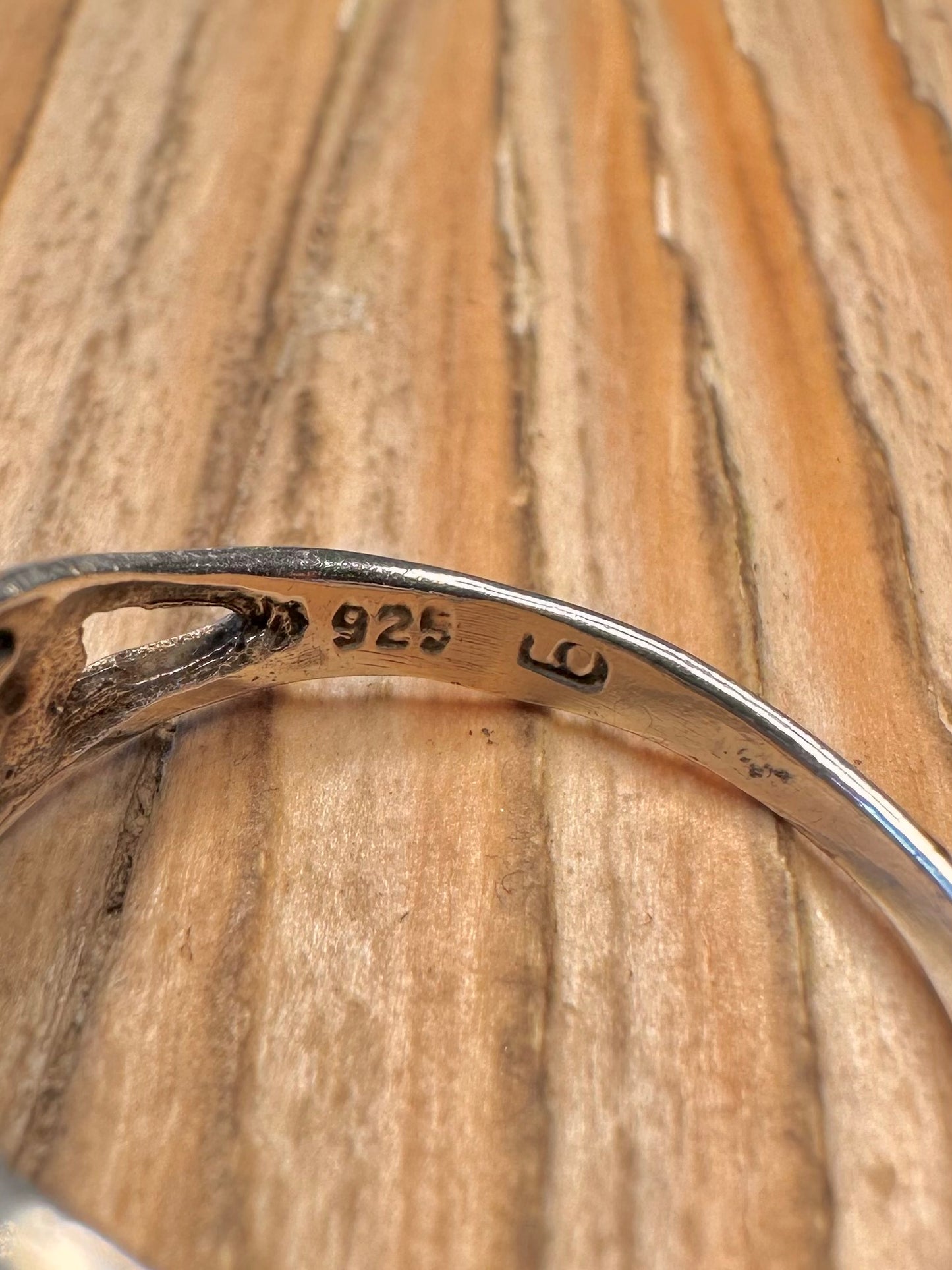 Vintage Celtic Knot 925 Sterling Silver Size Q Ring