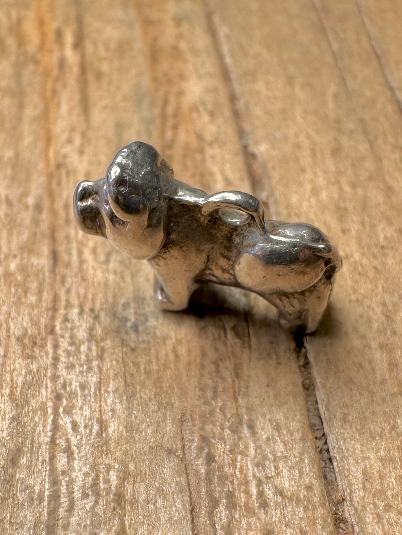 Vintage Chu Chu Dog 925 Sterling Silver Charm Pendant