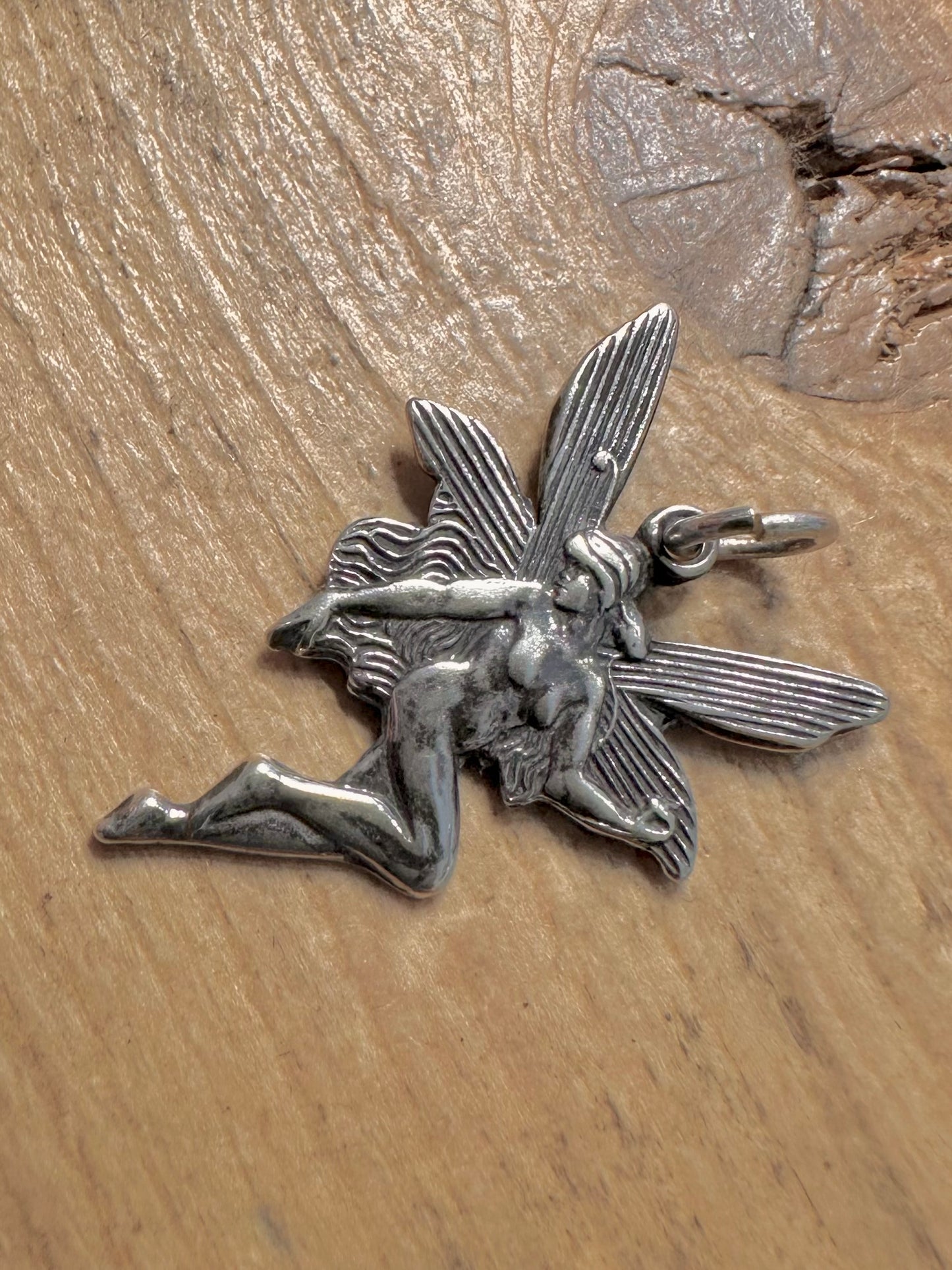 Vintage Fairy 925 Silver Pendant
