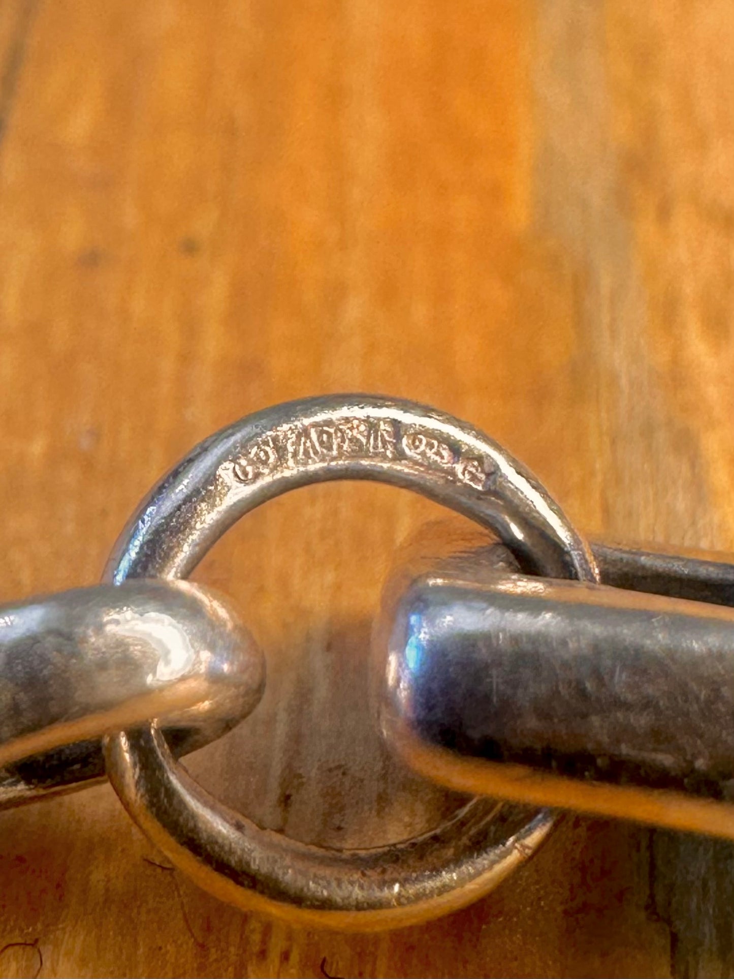 Cylinder Bar Link Solid 925 Sterling Silver 7.5 inch Bracelet