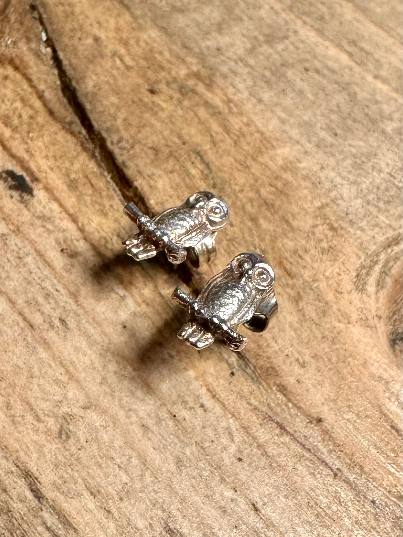 Vintage Owl Stud 925 Silver Earrings