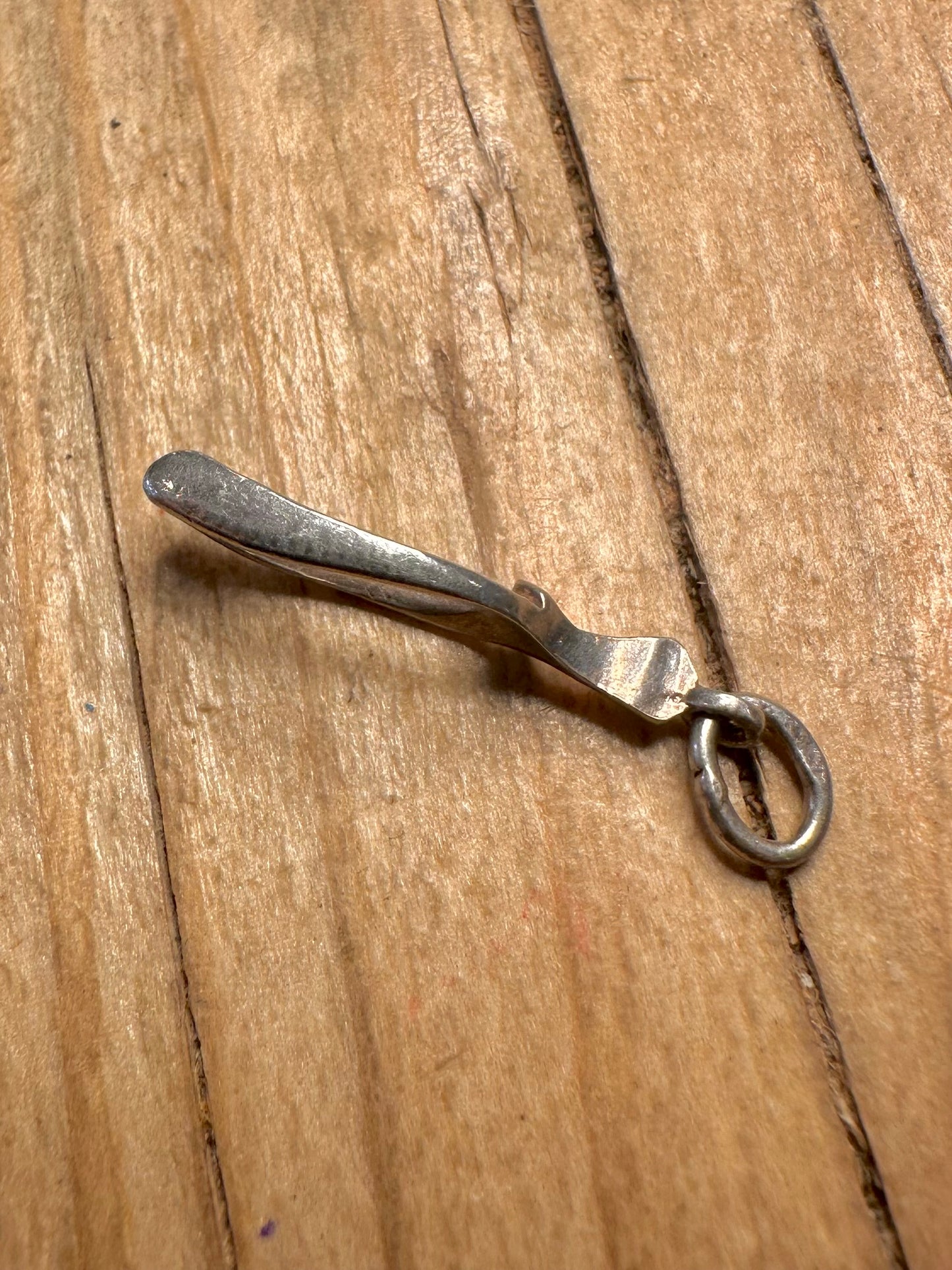 Vintage Wishbone 925 Sterling Silver Pendant