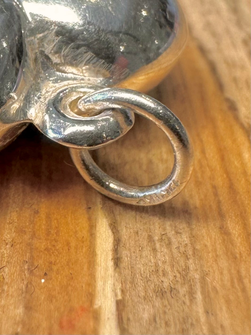 Vintage Puff Heart 925 Sterling Silver Pendant