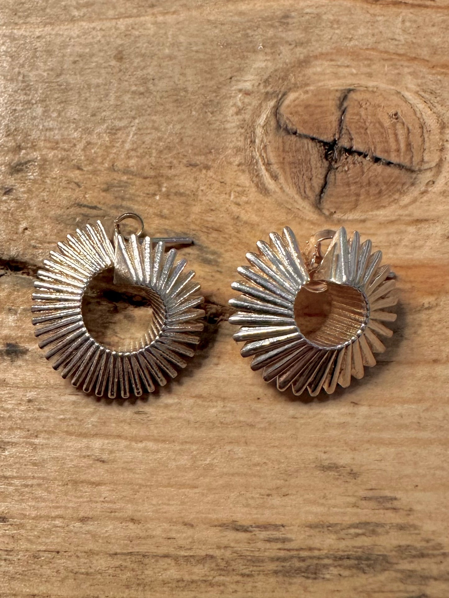 Abstract Swirl 925 Silver Earrings