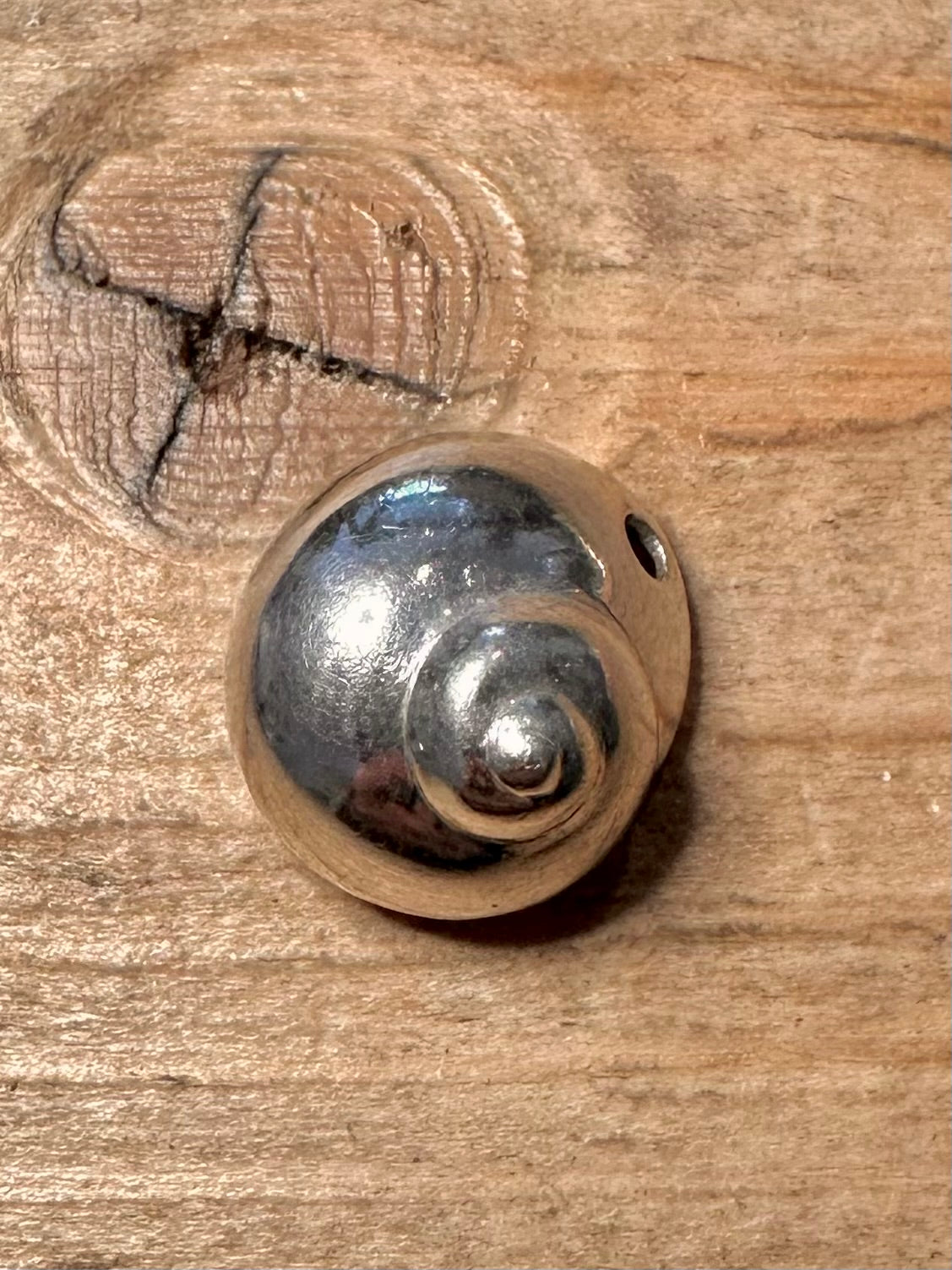 Modern Heavy Shell 925 Silver Pendant