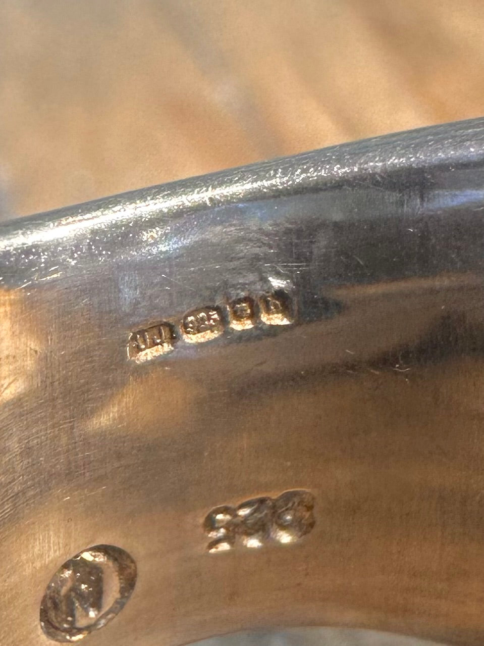 Massiver, schwerer 2007 Link CZ Steinmacher UJ 925 Sterlingsilber Ring Größe M1/2