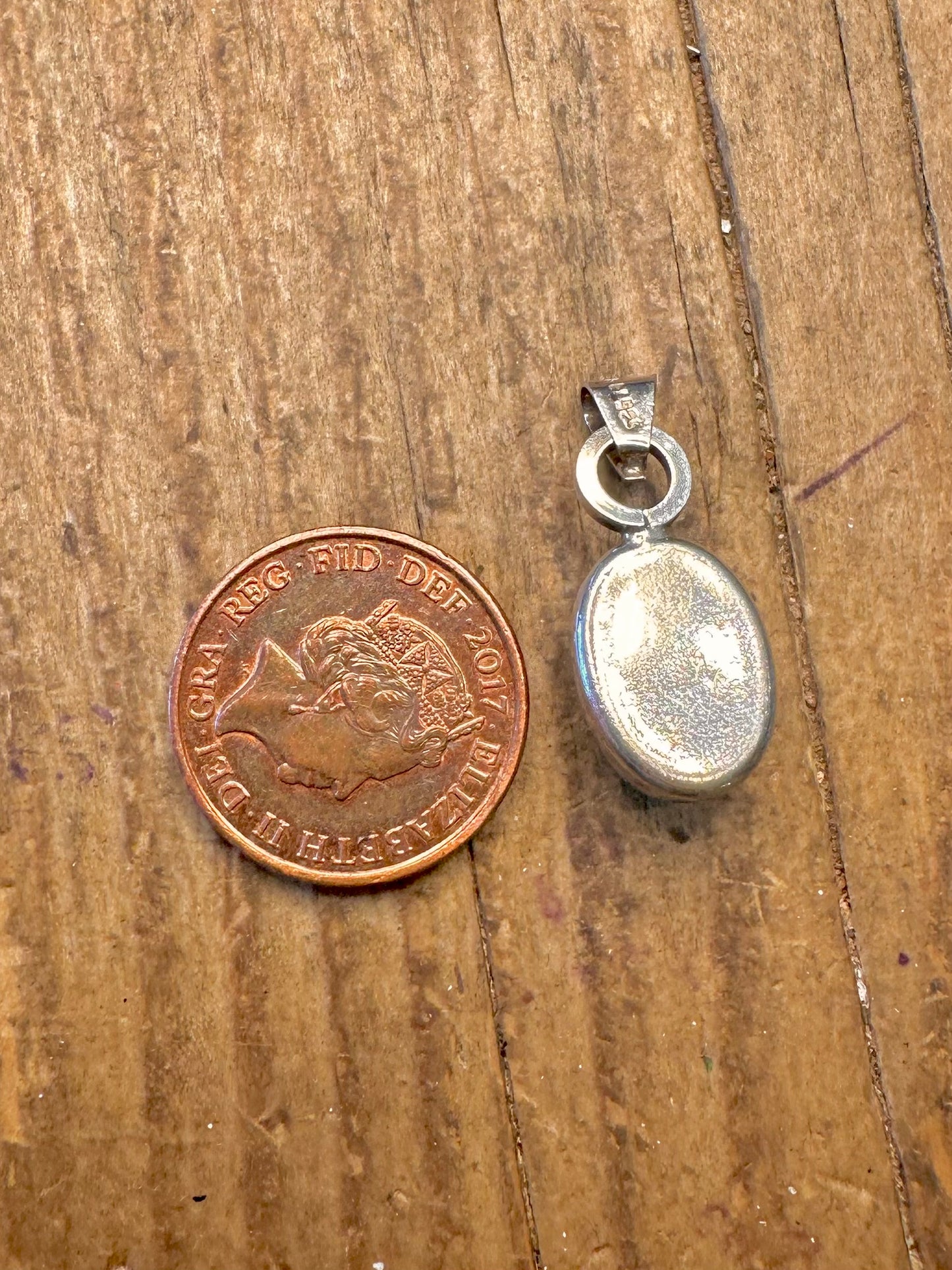 Tigers Eye Oval 925 Sterling Silver Pendant