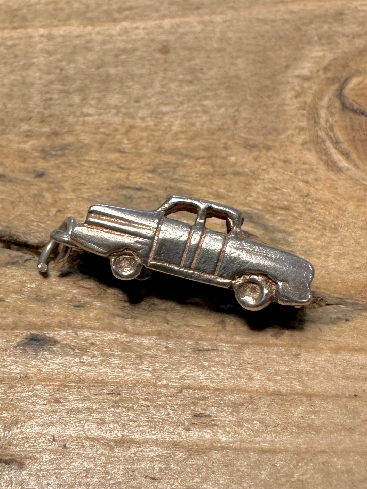 Vintage Car 925 Silver Charm Pendant