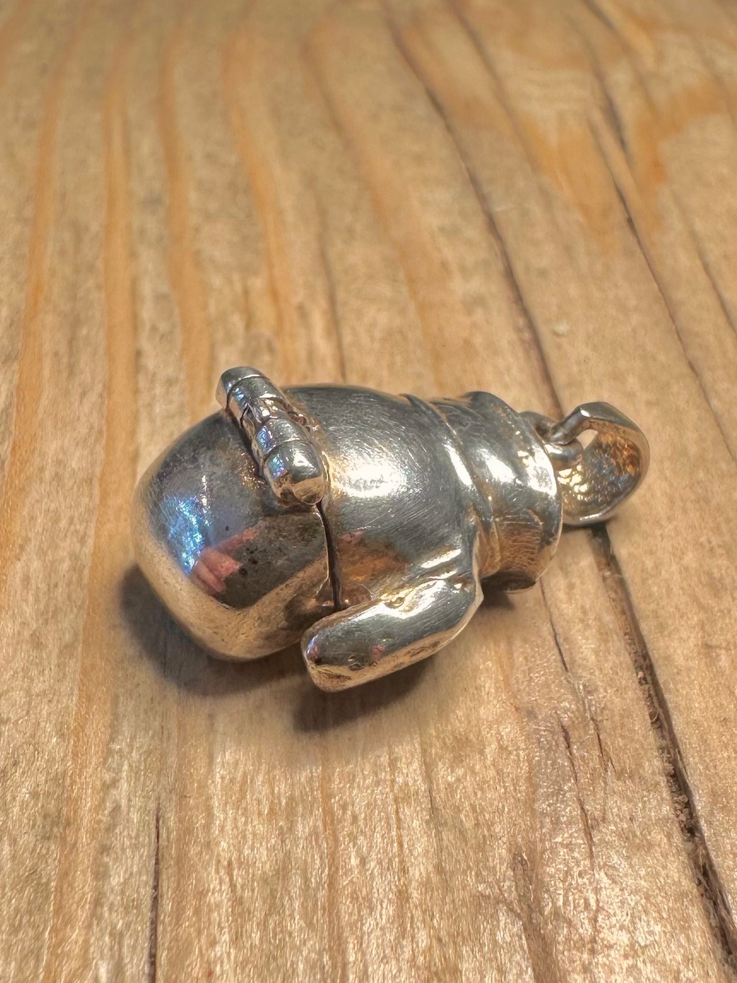 Vintage Boxing Glovers Articulated 925 Sterling Silver Charm Pendant