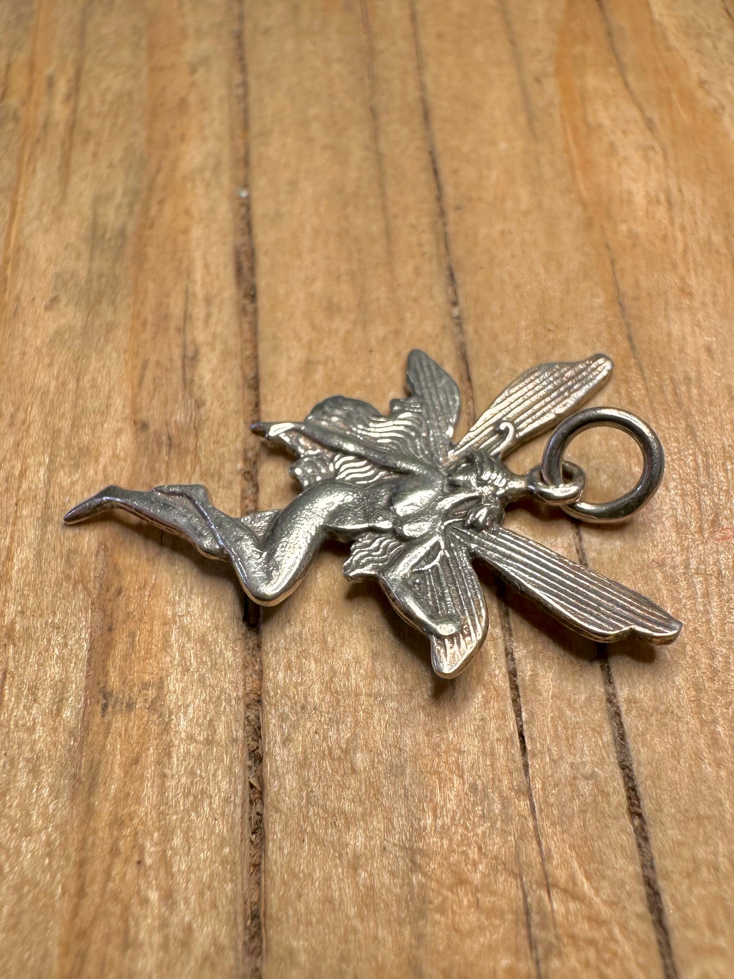 Vintage Fairy 925 Sterling Silver Pendant