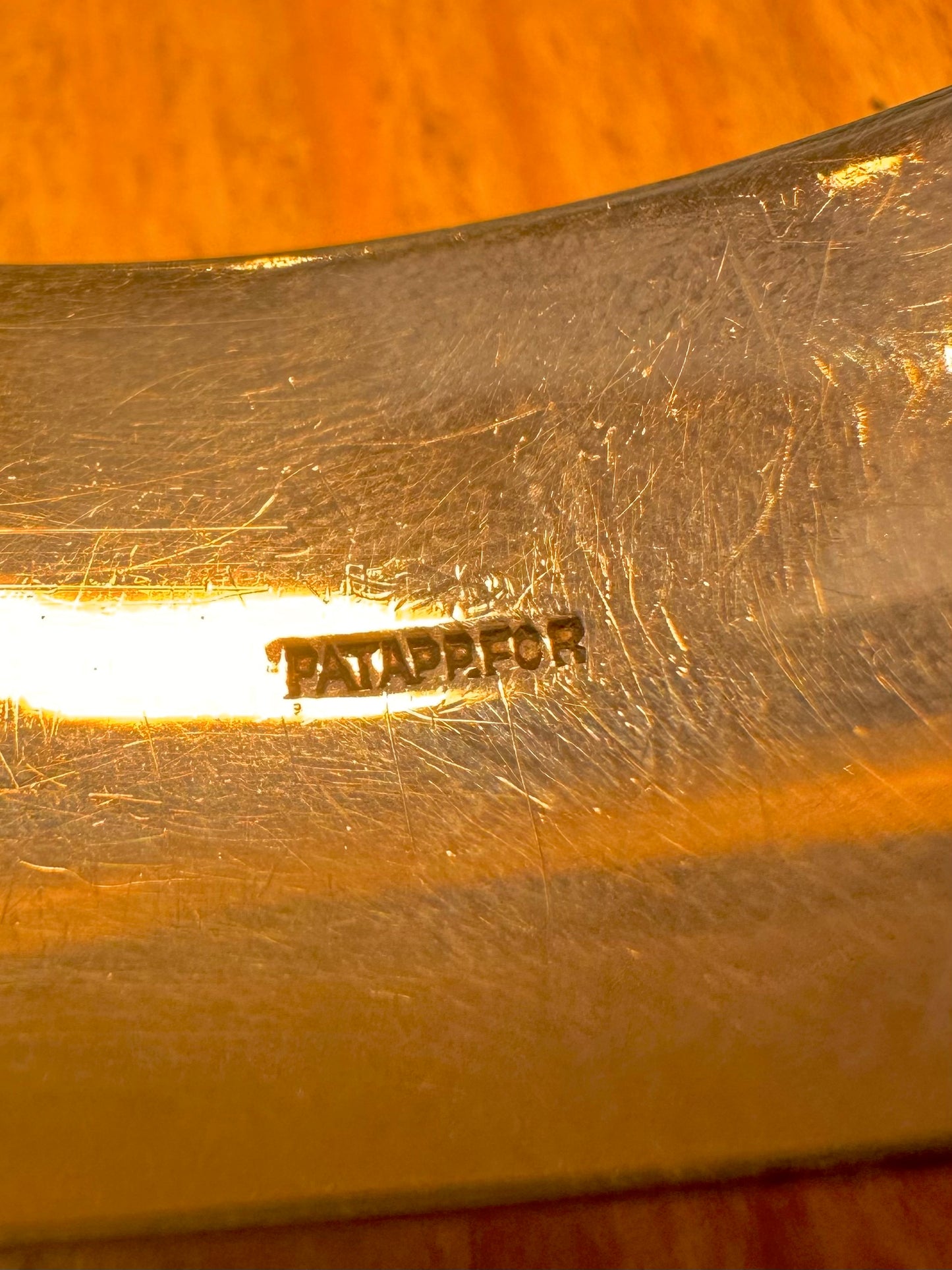 Vintage 1962 Large Engraved Buckle 925 Sterling Silver Bangle