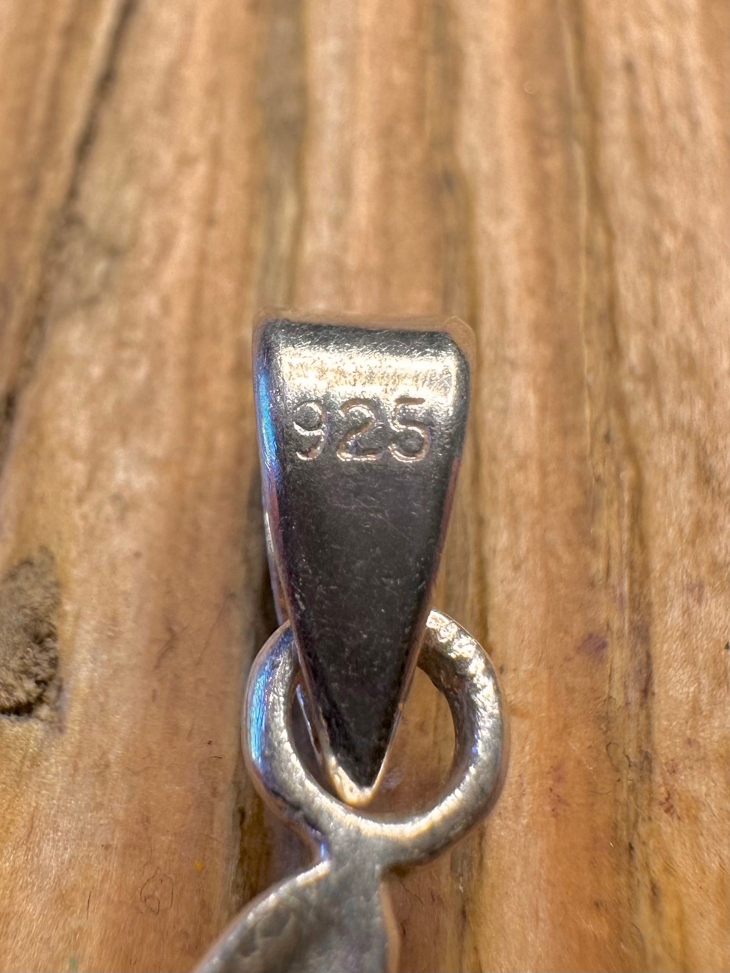 Blauer Perlmutt Seestern 925 Sterling Silber Anhänger