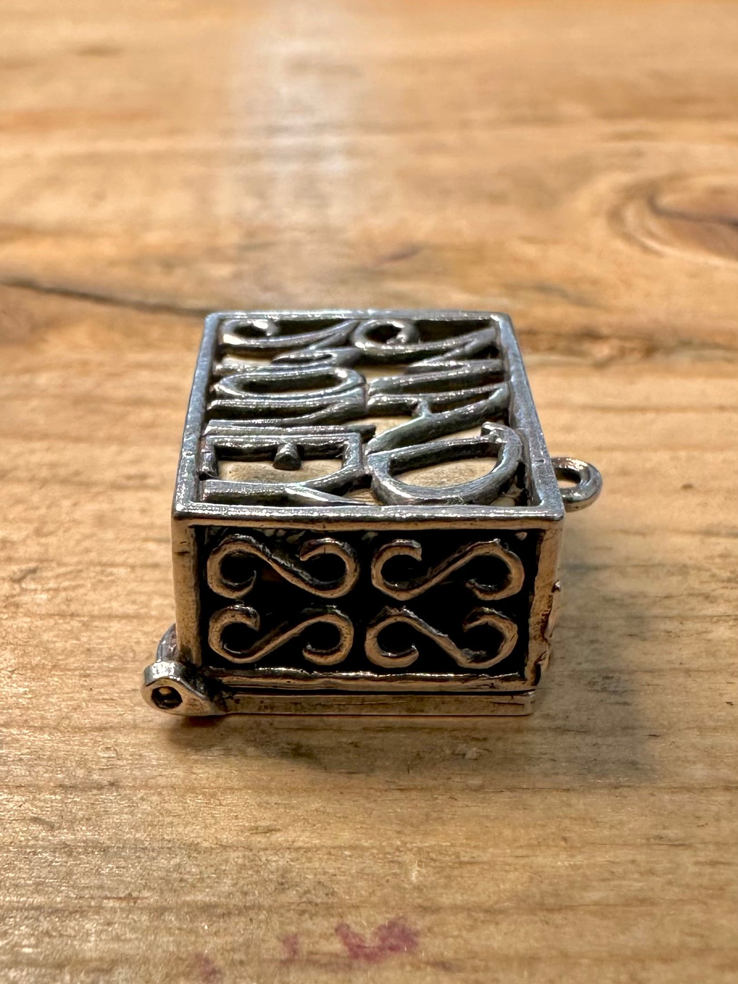 Vintage Rare Mad Money One Dollar 925 Silver Charm Pendant